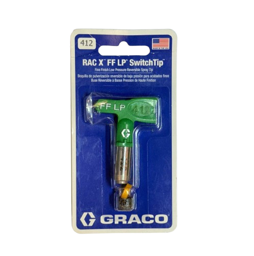 Graco FFLP412  Fine Finish Low Pressure RAC X FF LP SwitchTip, 412 – Part #FFLP412